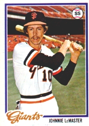 1978 Topps Baseball Cards      538     Johnny LeMaster